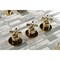 Kingston Brass Tub and Shower Faucet, Polished Brass, Wall Mount KBX8132ZX - alternate 4